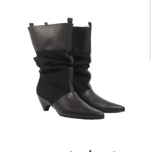 Stella McCartney Faux Leather Slouch Boots 36